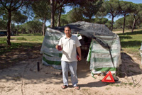 Mohamed devant sa ciabola - Palos de la Frontera
