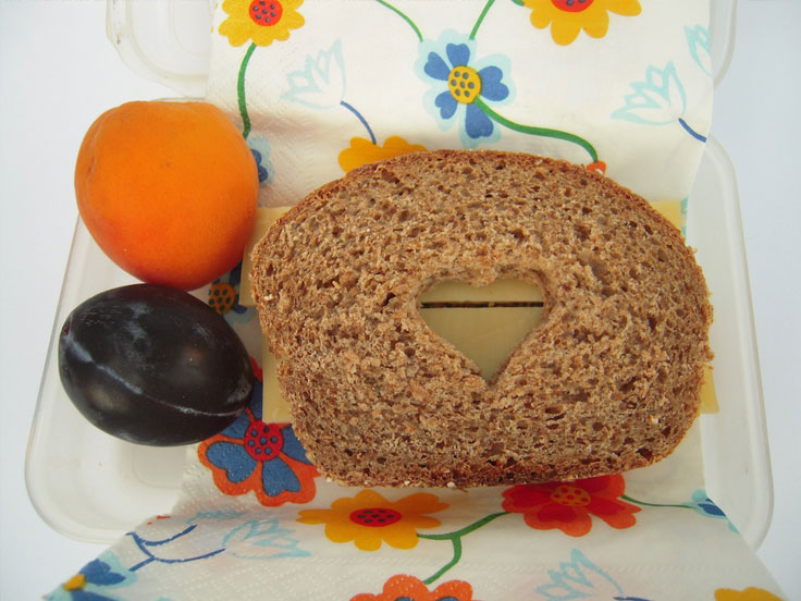 collations amusantes La tartine à hublot pour petits lapins et jolis cœurs