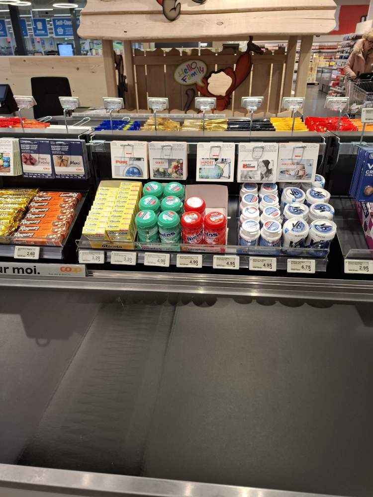 Sucreries aux caisses