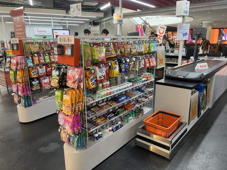 Sucreries aux caisses