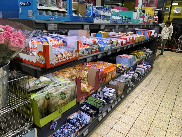 Sucreries aux caisses