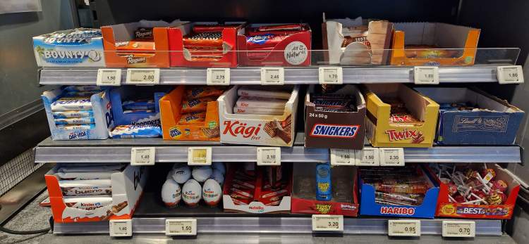 Sucreries aux caisses