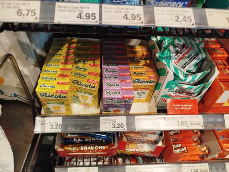 Sucreries aux caisses