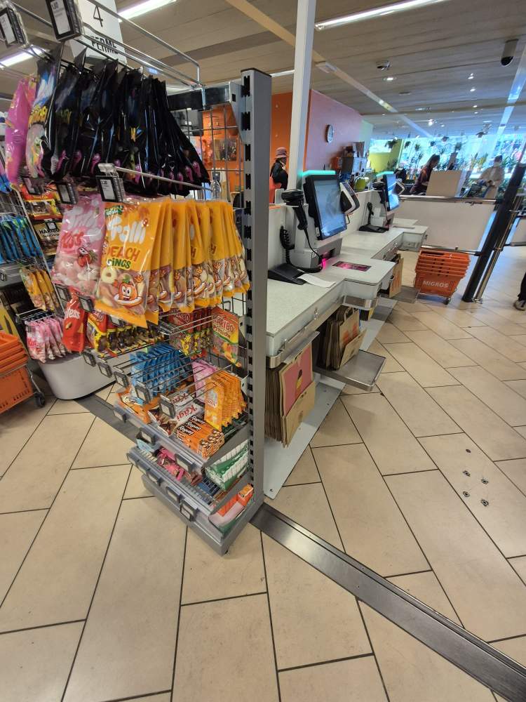 Sucreries aux caisses