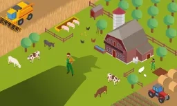 Illustration d'une exploitation agricole