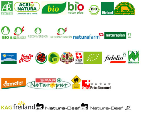 Labels qui excluent les OGM de l'affouragement: