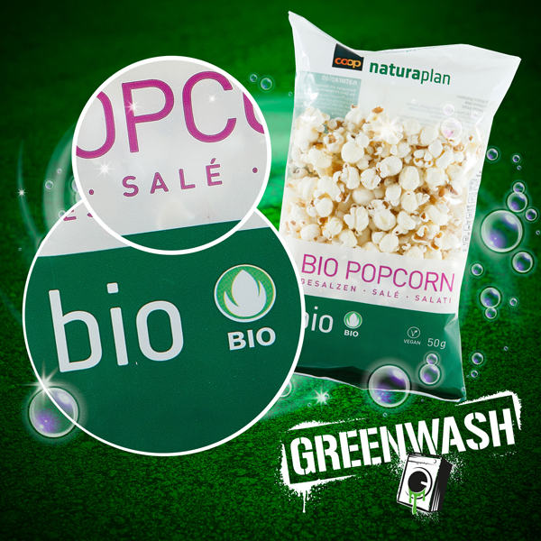 Greenwash pop-corn