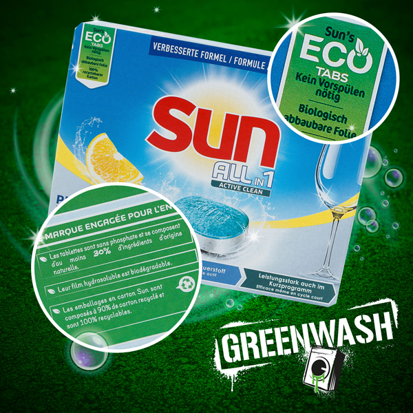 Greenwashing pastille lave vaisselle